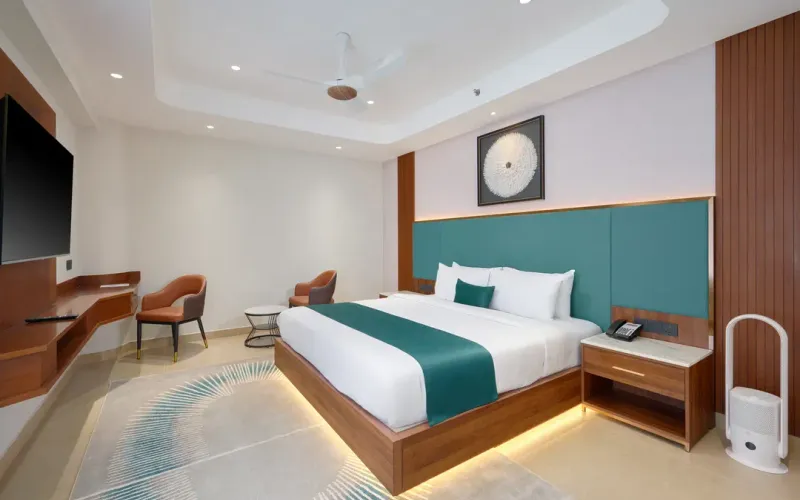 Premium king room with king bed