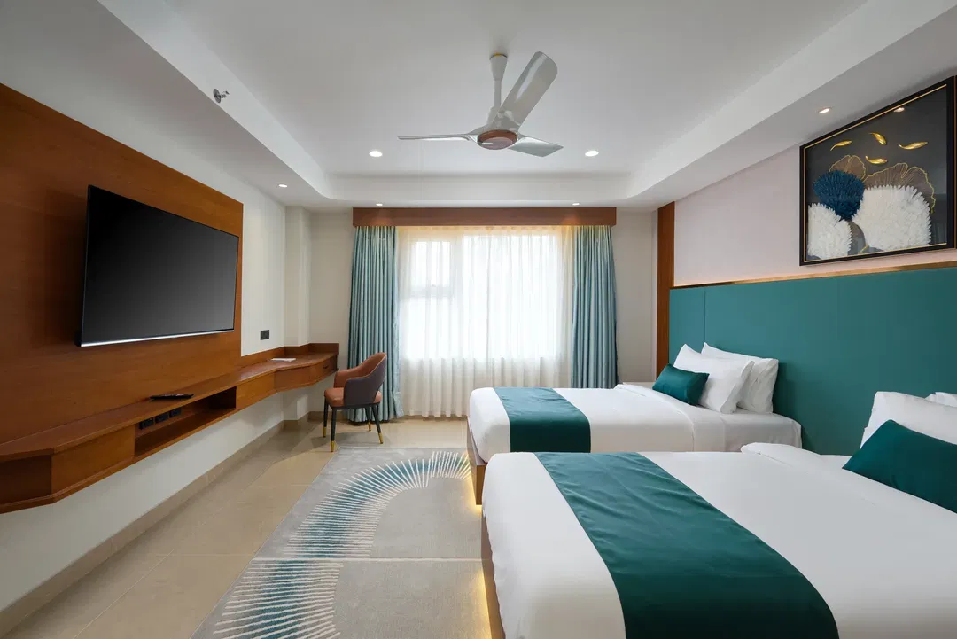 Premium twin room with two twin beds